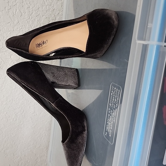 Mossimo Supply Co. Shoes - Dark grey velvet heels